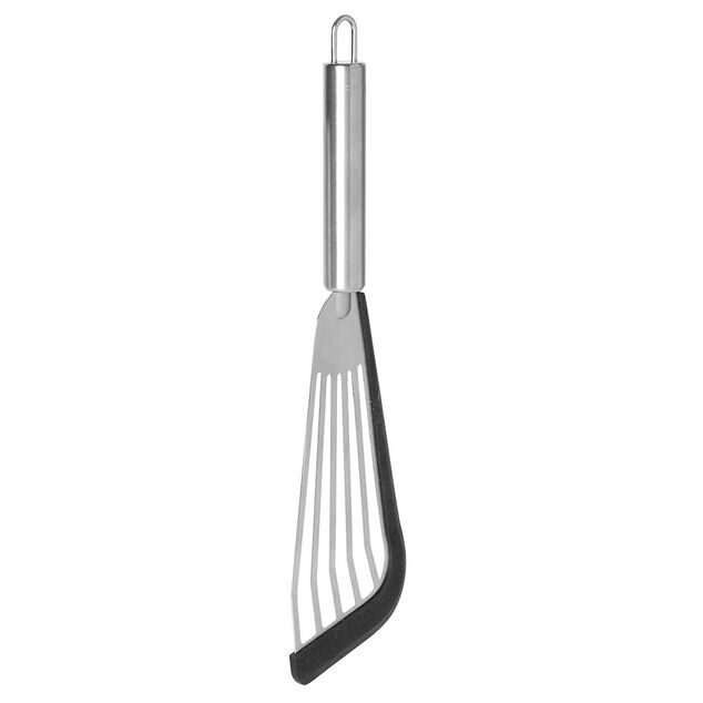 Spatule en acier avec bord silicone