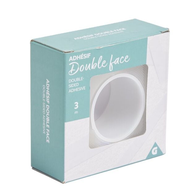 Ruban adh&eacute;sif double face transparent