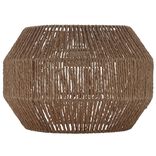 Luminaire &agrave; suspension filaire papier tress&eacute; naturel