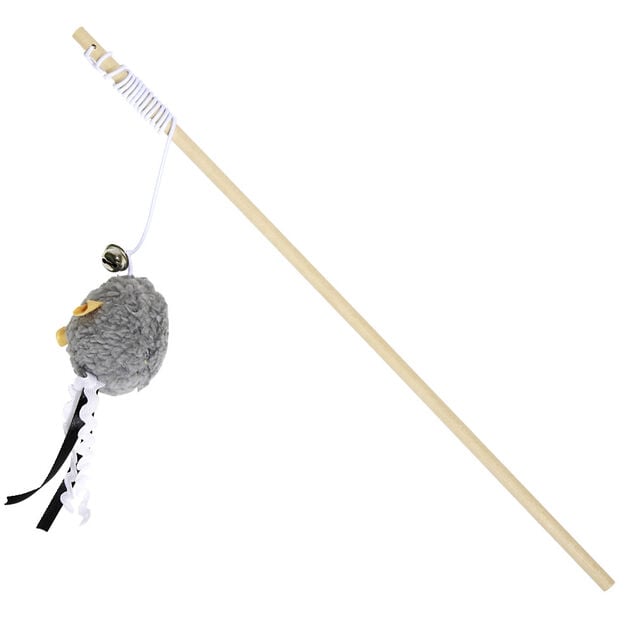 Jouet pour chat canne &agrave; p&ecirc;che L40cm