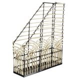 Range magazine en rotin marron