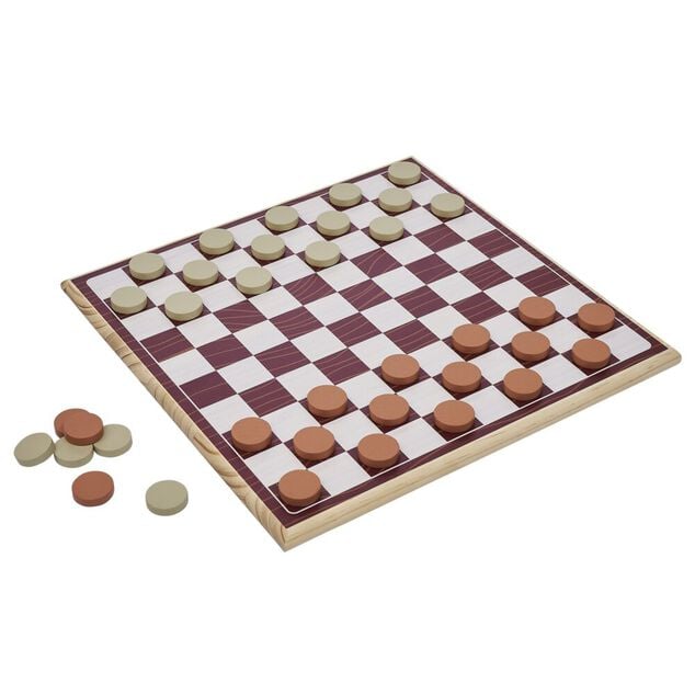 Jeu de dames en bois