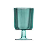 Verre &agrave; pied plastique vert 30cl