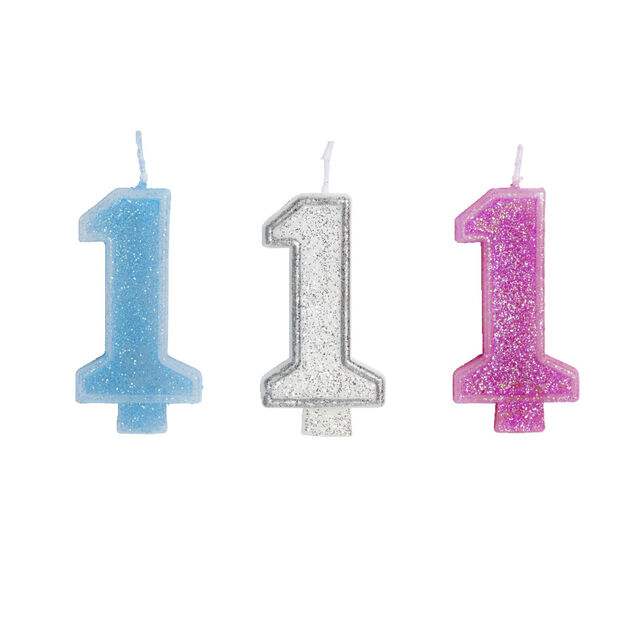 Bougie anniversaire chiffre 1