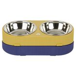 Gamelle double chien 2-en-1 anti glouton