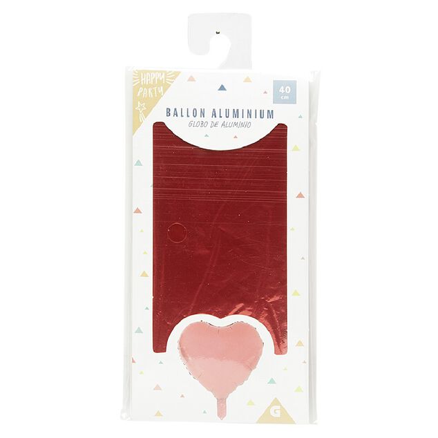Ballon coeur en aluminium
