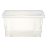 Bo&icirc;te de rangement transparente avec couvercle 30L