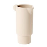 Vase c&eacute;ramique mate fa&ccedil;on pichet avec anse boule &Oslash;9,5xH21,5cm (2 mod&egrave;les)