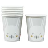Lot de 10 gobelets en carton design lapin de Pâques