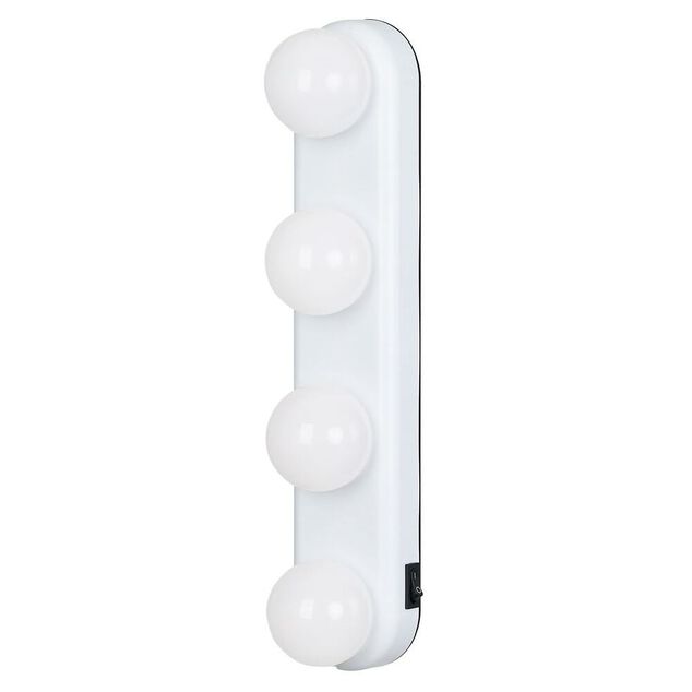 Lampe de miroir 4 spots blanc