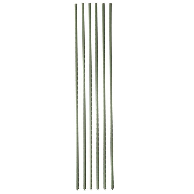 Tuteur en acier vert H60 cm x6