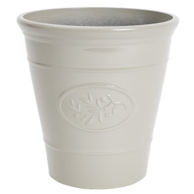 Cache pot provence plastique beige &Oslash;17xH17cm