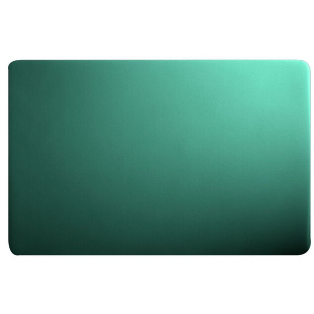 Set de table rectangulaire plastique vert foncé uni