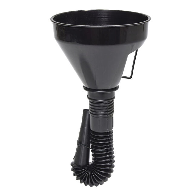 Entonnoir avec tuyau flexible noir