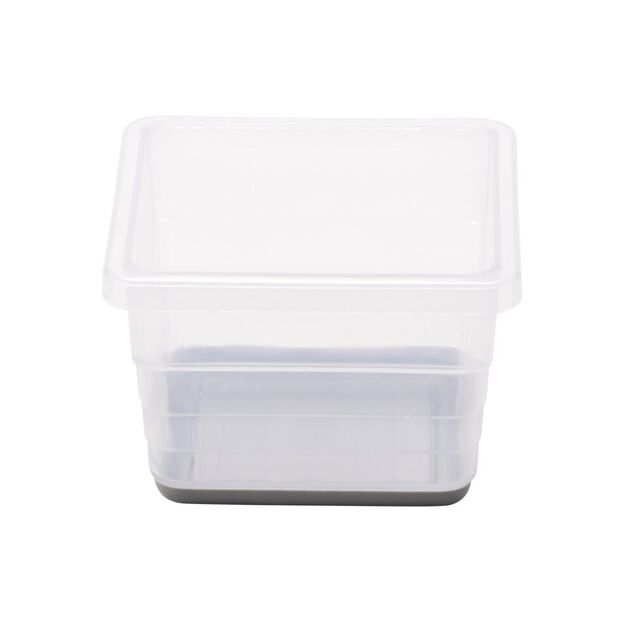 Organisateur tiroir plastique blanc transparent 8x8xH5cm