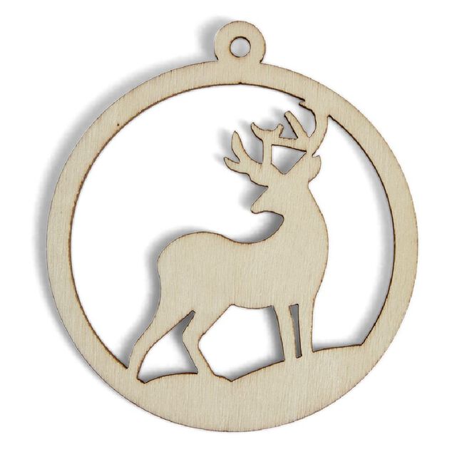 Suspension ronde sapin de Noël à peindre