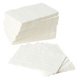 Serviette en papier uni blanc x100