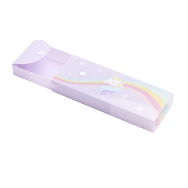 Trousse bo&icirc;te &agrave; crayon pour enfant 20,4x7,5xH2,8cm - 2 mod&egrave;les