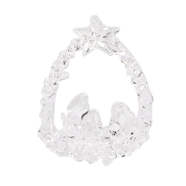 Crèche à suspendre en verre H7,5cm (6 modèles)