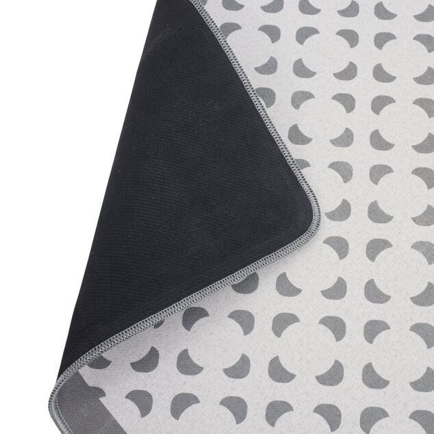 Tapis de cuisine motif carreau de ciment gris et blanc 55x150cm (2 mod&egrave;les)