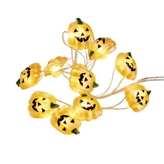 Guirlande lumineuse Halloween 10 LED personnage mignon L110cm (4 mod&egrave;les)