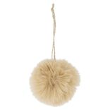 Boule de No&euml;l fourrure marron &Oslash;6cm