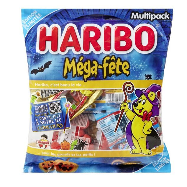 Bonbons Halloween M&eacute;ga F&ecirc;te Haribo 620gr