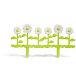 Barri&egrave;re de jardin plastique marguerite p&acirc;querette