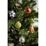 Boule de Noël en verre forme ballon de sport Ø6cm (5 modèles)