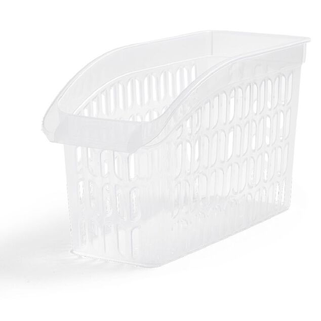 Panier de rangement en plastique transparent 30x13xH.17,5cm