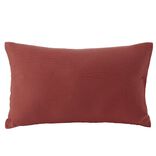 Housse de coussin 30x50cm gaze de coton terracotta