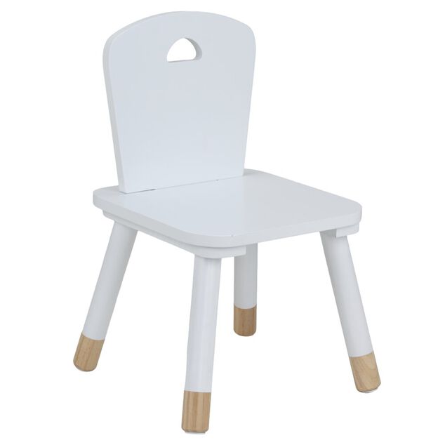 Chaise enfant bois blanc 28x28xH50