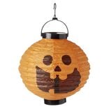 Lanterne lumineuse Halloween &agrave; suspendre &Oslash;20xH22cm (2 mod&egrave;les)