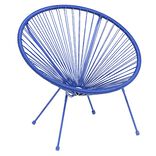 Fauteuil de jardin Urban filaire bleu 85xP72xH83cm