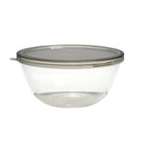 Saladier en verre 2,5L avec couvercle en plastique