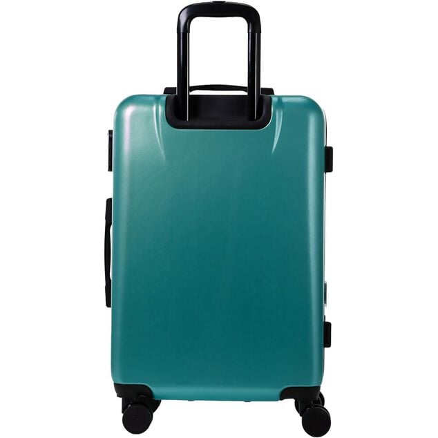 Valise cabine rigide plastique ABS vert 45x35xH65cm