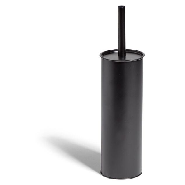Brosse WC m&eacute;tal noir