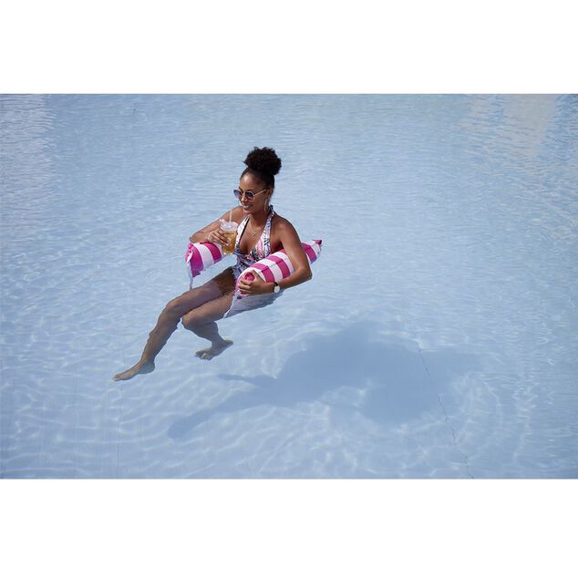 Fauteuil de piscine hamac gonflable rayé (2 modèles)