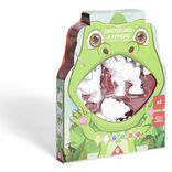 Lot 3 figurines &agrave; peindre th&egrave;me dinosaure - peinture et pinceau inclus