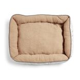 Panier couchage chien marron et motif os 55x75cm