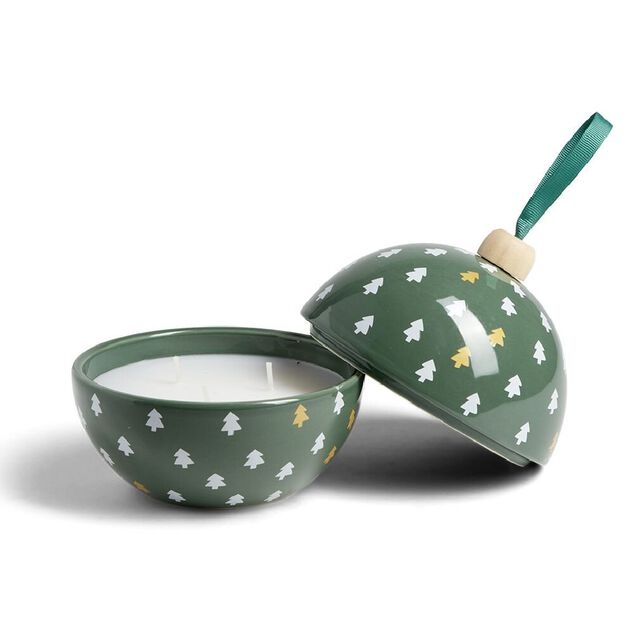 Bougie bonbonnière de Noël senteur sirop d'érable