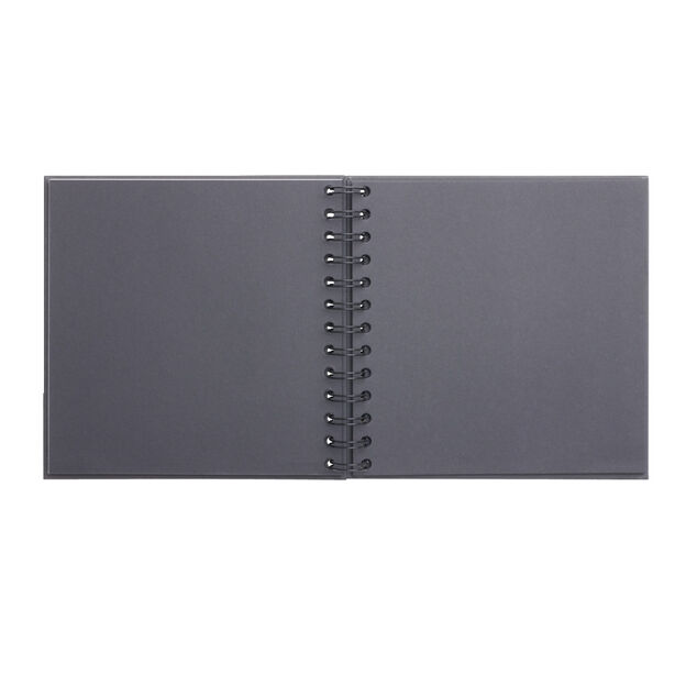 Album photo spirale 17,5x17,5xH2,5cm - 2 modèles noir ou rose