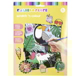 Ensemble 2 cartes à gratter avec 12 stickers