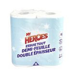 Essuie tout demi-feuille double &eacute;paisseur x 2