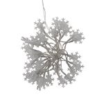Guirlande lumineuse flocon de neige 30LED blanc chaud 2,9m