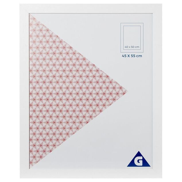 Cadre photo blanc 1 vue 40 x 50 cm