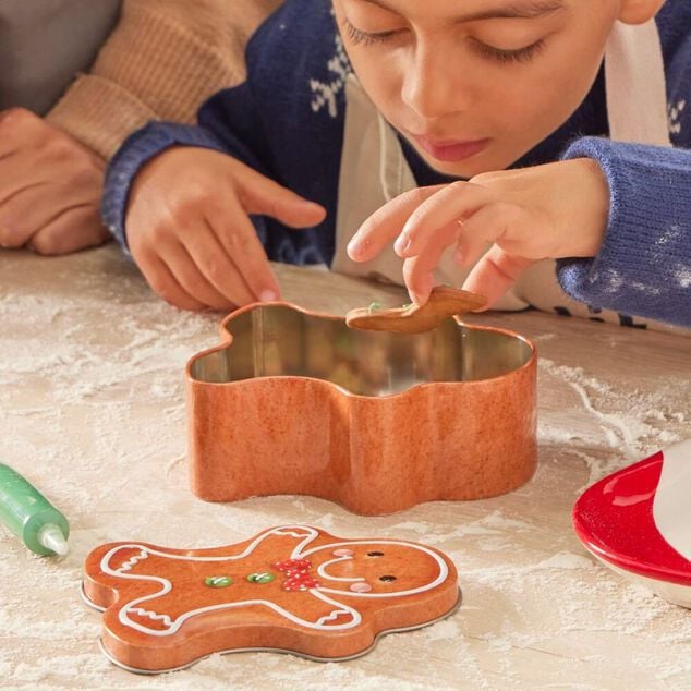 Bo&icirc;te m&eacute;tal bonhomme pain d'&eacute;pices