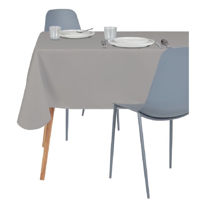 Nappe en tissu 140x200cm polyester gris clair
