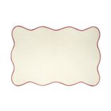 Set de table rectangulaire bord vague polyester 30x45cm (2 mod&egrave;les)