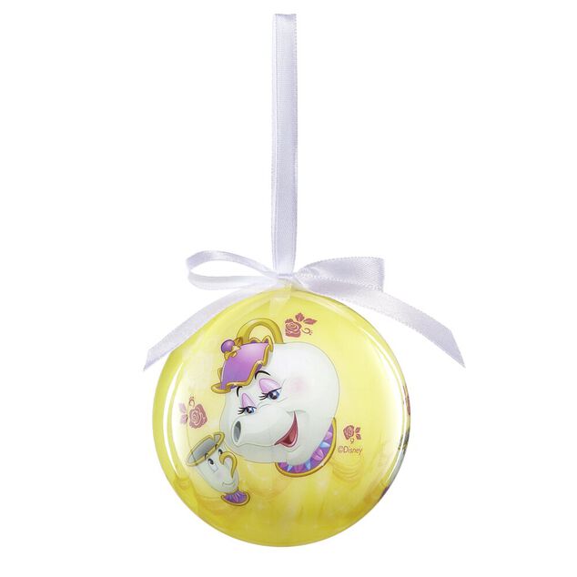 Boule de No&euml;l Disney La Belle et la B&ecirc;te